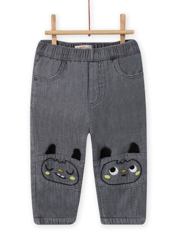 Vaquero gris con estampado de monstruos para bebé niño MUHIJEAN / 21WG10U1JEAK004