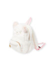 Mochila rosa con estampado de gato de pelo artificial para bebé niña MYICLASAC / 21WI09G1BES001