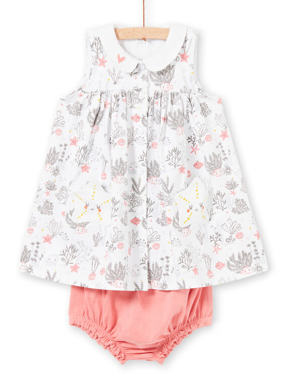 Conjunto blanco para recién nacido niña LOU2ENS1 / 21SF03I1ENS000
