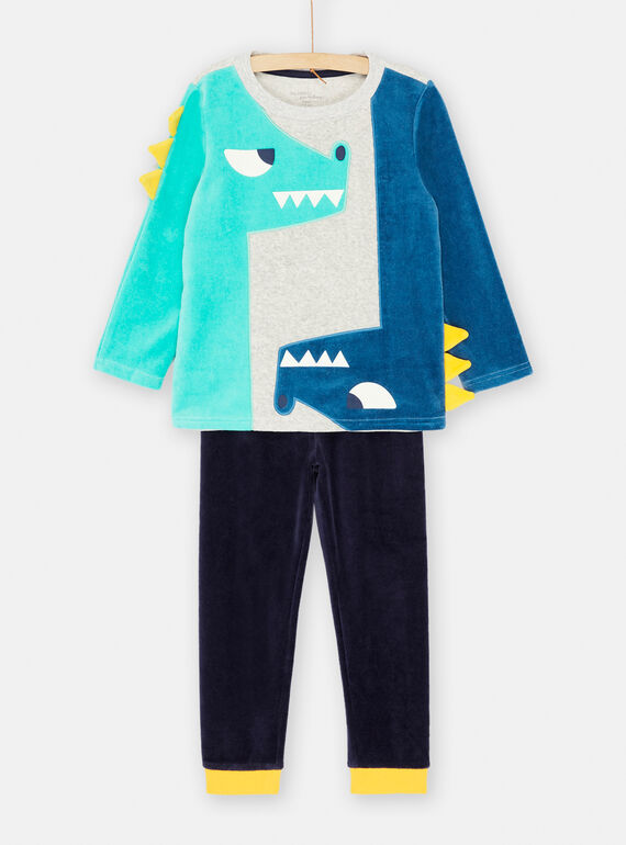 Pijama azul y gris SEGOPYJDRA / 23WH1252PYJJ922