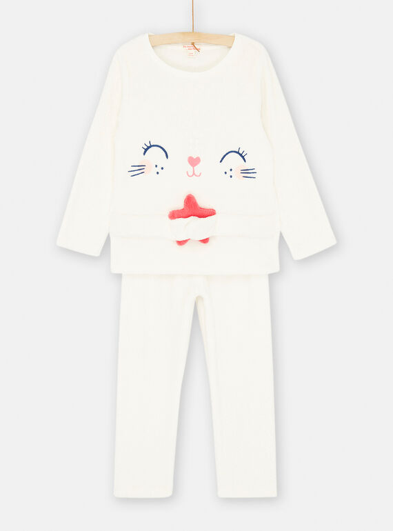 Pijama de color crudo con estampado de lunares SEFAPYJSKY / 23WH1155PYJ001
