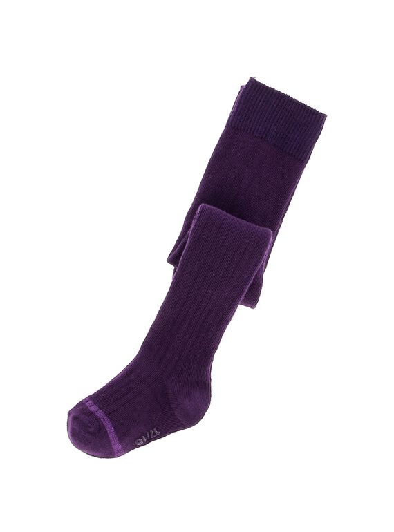 Baby girls' ribbed tights DYIJOCOL9 / 18WI09J4COL711
