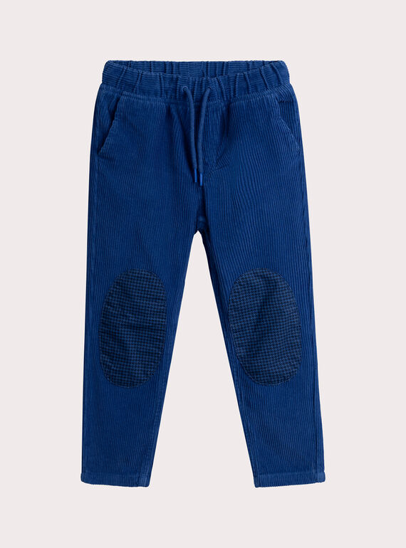 Pantalón de pana azul rey para niño VOROPAN / 24W902P1PANC209