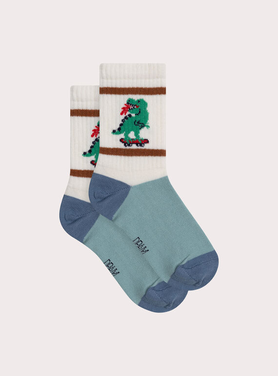 Calcetines tipo tenis con motivo de dragón para niño XYOJOCHOS1 / 25WI02E8SOQ005