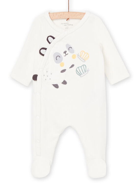 Pelele con estampado de conejo y mariposas POU2GRE3 / 22WF0591GRE001