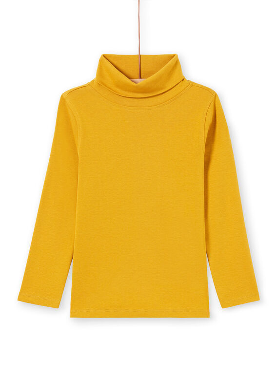 Jersey fino de manga larga liso de color amarillo para niño MOJOSOUP1 / 21W902N1SPL113
