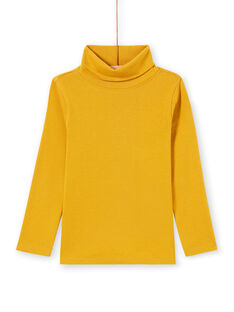 Jersey fino de manga larga liso de color amarillo para niño MOJOSOUP1 / 21W902N1SPL113