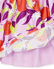 Vestido lavanda con estampado de flores RANEOROB1 / 23S901O4ROB326