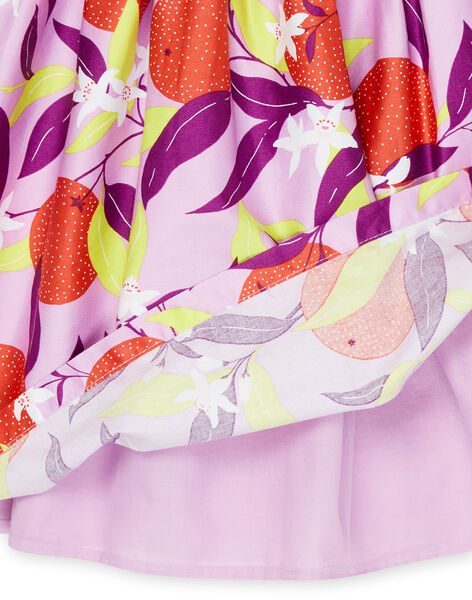 Vestido lavanda con estampado de flores RANEOROB1 / 23S901O4ROB326
