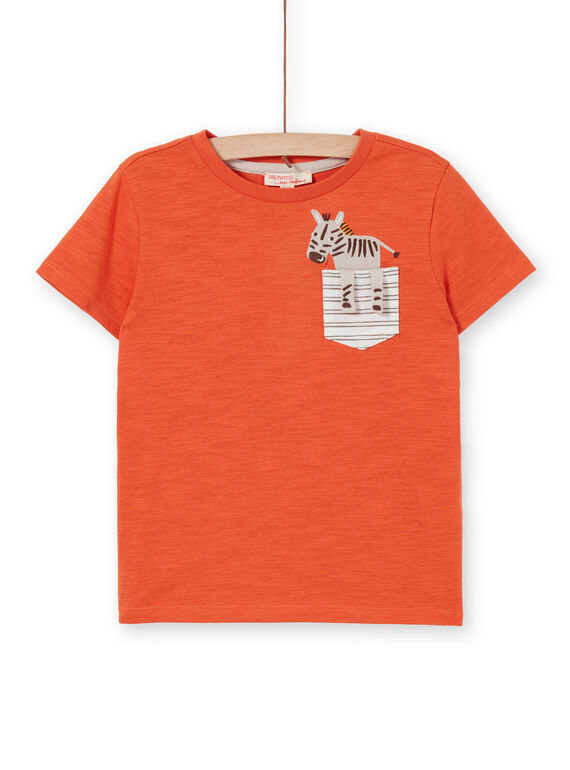 Camiseta de color naranja para niño LOTERTI3 / 21S902V3TMCE410