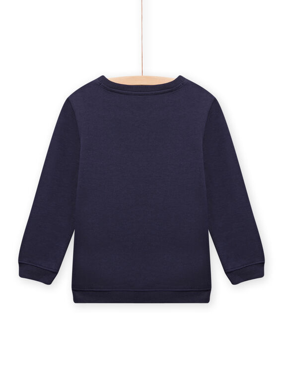 Sudadera de Navidad azul marino para niño MONOSWE / 21W902Q1SWE705