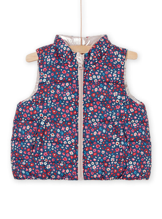 Chaleco reversible con estampado de flores PIBIDOUNEX / 22WG09F2D3EC220