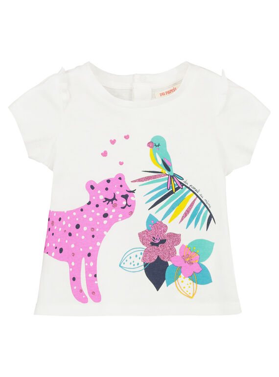 Camiseta de manga corta para bebé niña FITUTI1 / 19SG09F1TMCA001