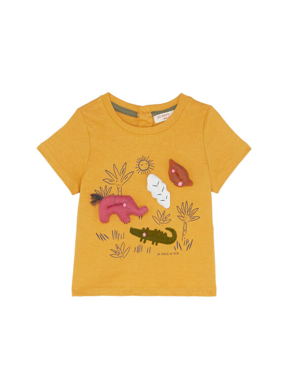 Camiseta de manga corta de color marrón JUDUTI1 / 20SG10O1TMC804