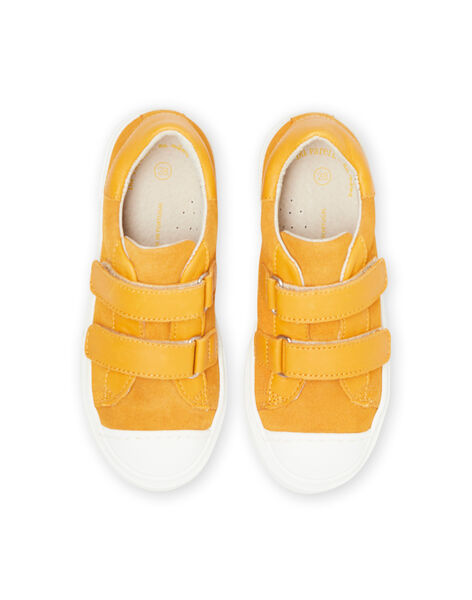 Zapatillas amarillas de piel de serraje para niño comprar online - Zapatillas y tenis | DPAM