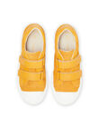 Zapatillas amarillas de piel de serraje para niño NOBASVITALI / 22KK3632D3F010