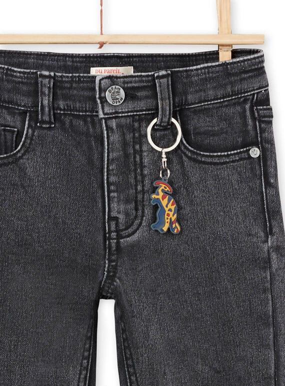 Vaquero slim antracita para niño MOPAJEAN / 21W902H1JEAK004