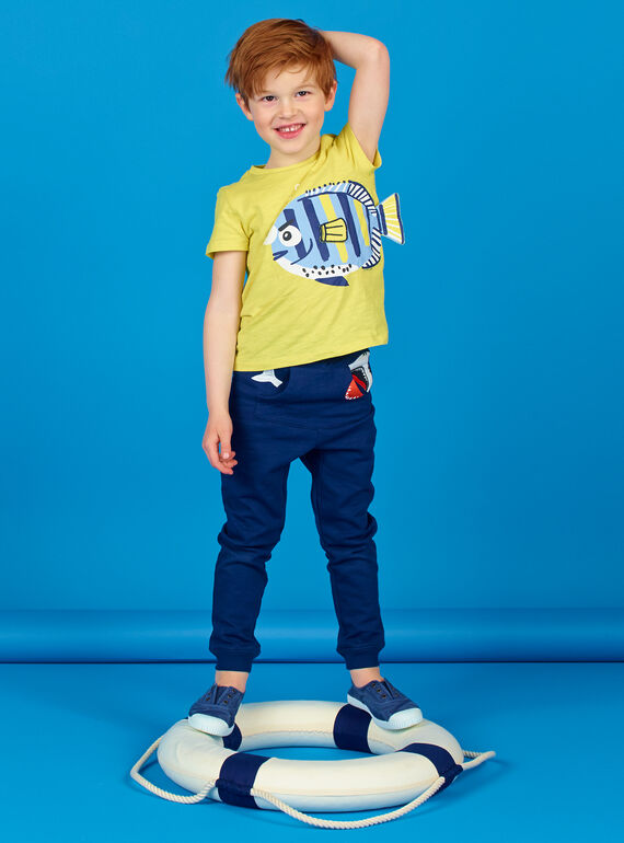 Camiseta amarilla con estampado en 3D - Niño LONAUTI2 / 21S902P3TMCB102