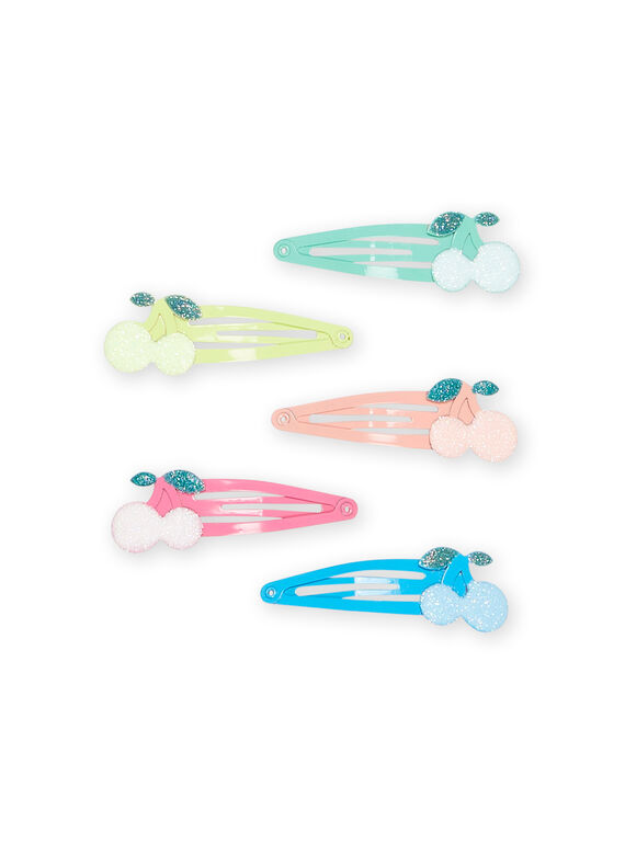 Pack de 5 horquillas con estampado de cereza RYAJOCLIC1 / 23SI01B9BRTK008