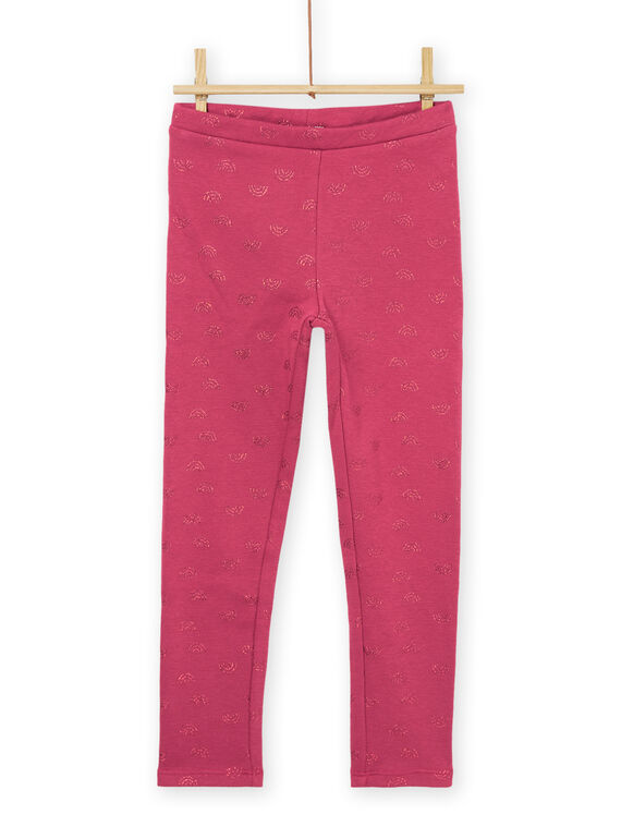 Leggings con estampado de arcoíris rosa PAJOLEG3 / 22W901C2PAN718