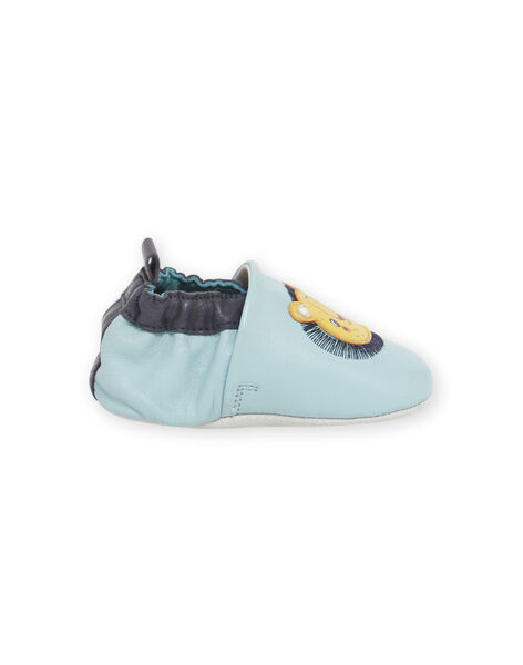 Patucos azul con estampado de león para bebé niño NUCHOSLION / 22KK3822D3SC201