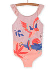 Bañador rosa empolvado para niña NYAMER4 / 22SI01L4MAID327