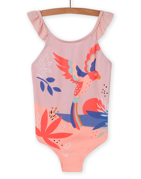 Bañador rosa empolvado para niña NYAMER4 / 22SI01L4MAID327