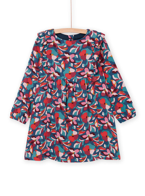 Vestido manga larga con estampado floral PAPRIROB1 / 22W901P1ROBC235