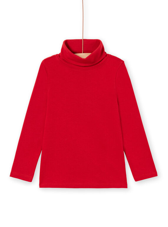 Jersey fino liso rojo para niño MOJOSOUP2 / 21W902N2SPL505