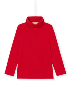 Jersey fino liso rojo para niño MOJOSOUP2 / 21W902N2SPL505