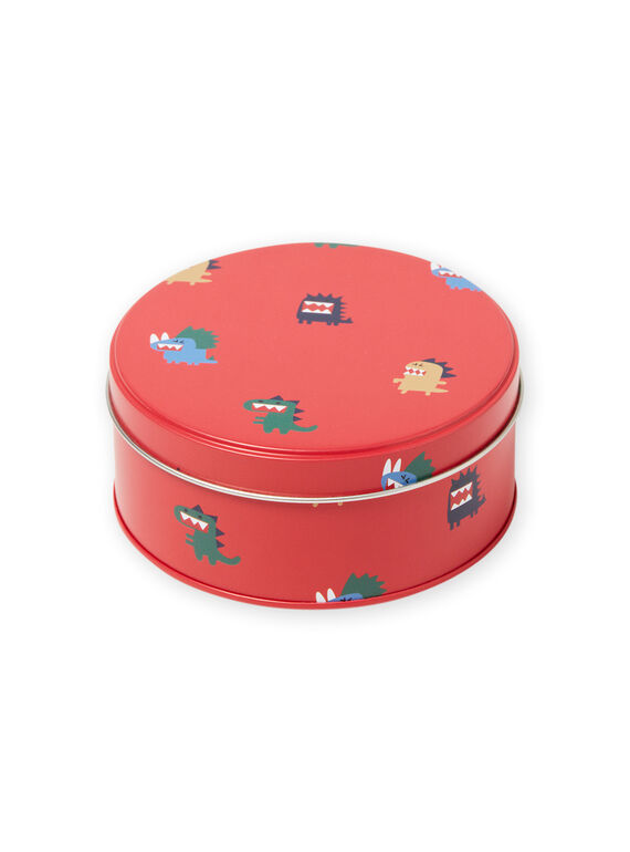 Fiambrera roja de metal con estampado de dinosaurios para niño MYOCLABOI / 21WI02G1D5OF521