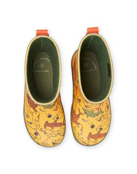 Botas de agua de fantasía con estampado de tiburón para niño NOPLUISHARK / 22KK3661D0C400
