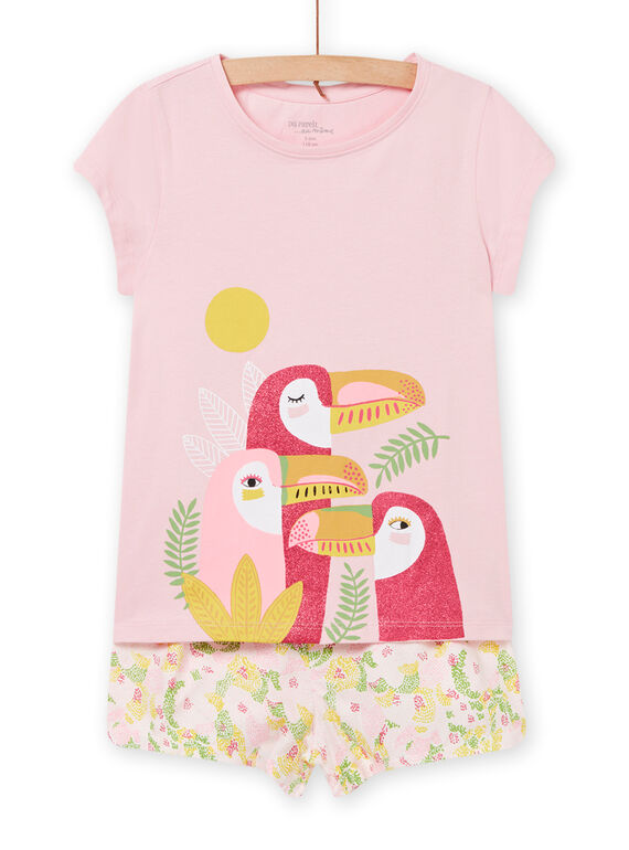 Pijama rosa para niña NEFAPYJTOU / 22SH11HCPYJD328