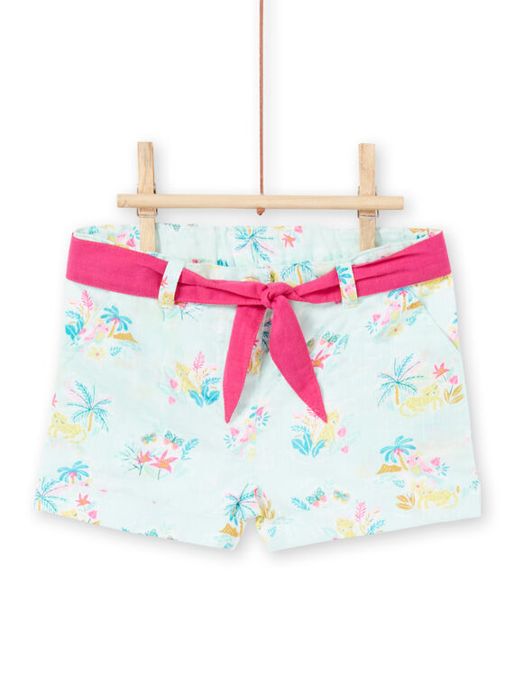 Short azul para bebé niña LIVERSHO / 21SG09Q1SHOG622