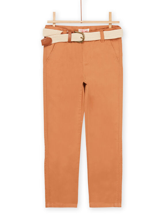 Pantalón castaña con cinturón extraíble ROSOPAN1 / 23S90221PANI807