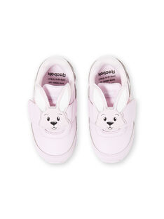 Zapatillas de color rosa pastel para bebé niña JBFFU6659 / 20SK37Y1D36301