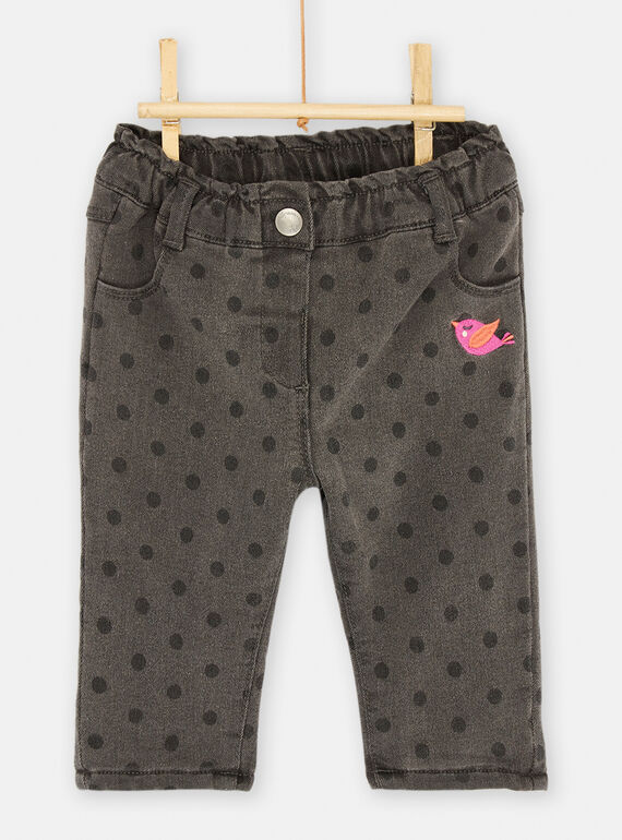 Vaquero antracita con estampado de lunares SILOPAN / 23WG09R1PANK003
