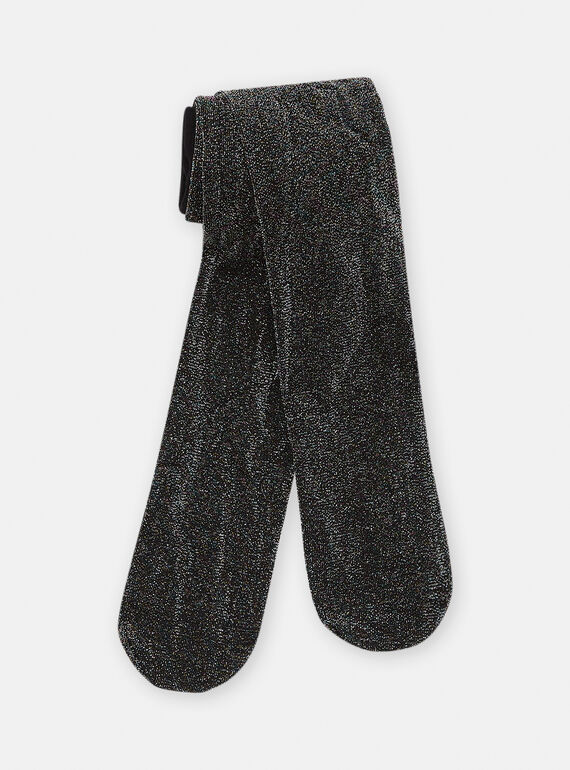 Leotardos negros con brillo para niña SYAJOSCOL8 / 23WI01M7COL070