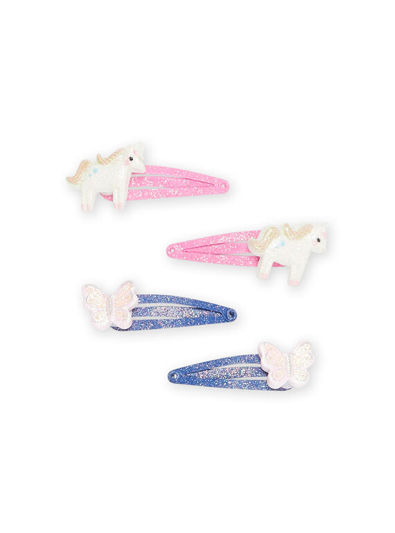 Pack de 4 horquillas azules y rosas RYAJOCLIC3 / 23SI01B1BRTK008