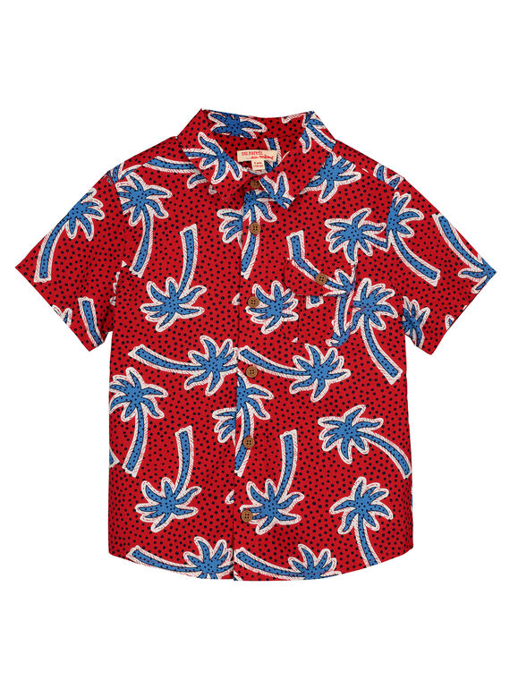 Camiseta de manga corta con estampado de palmeras para niño FOTOCHEM / 19S902L1CHMF505
