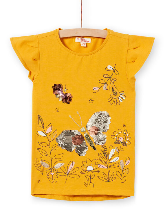 Camiseta de manga corta con lentejuelas mágicas LAPOETI1 / 21S901Y1TMC107