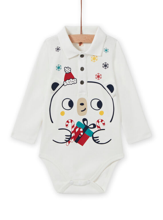 Body con estampado de osito de Navidad para bebé niño MUNOBOD / 21WG10Q1BOD001