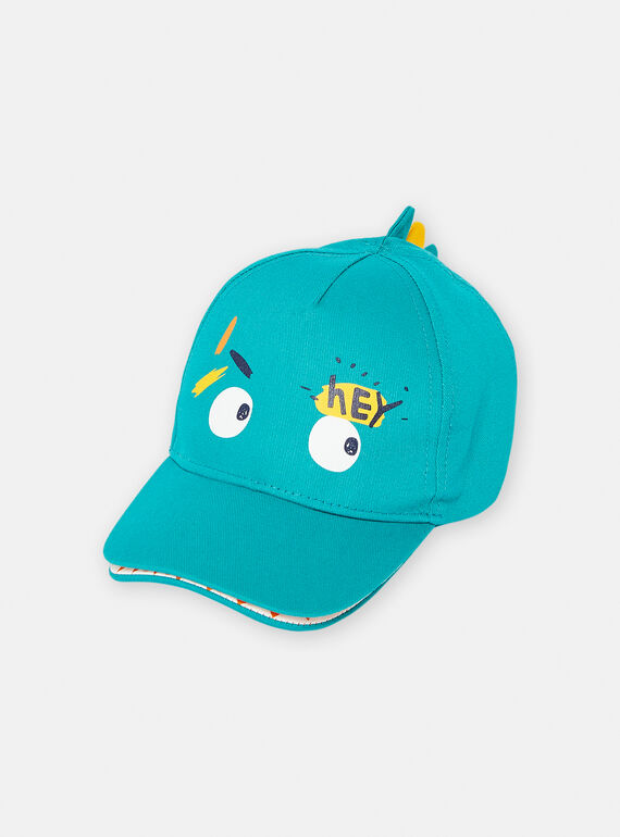 Gorra de color verde con estampado de dinosaurio para niño TYOJOCAP5 / 24SI02F1CHAG627