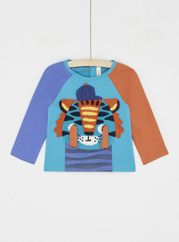 Camiseta turquesa de manga larga SULINTEE1 / 23WG10H2TML202