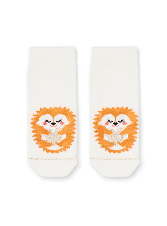 Calcetines de color crudo para bebé niña LYIPOECHO / 21SI09Y1SOQ001