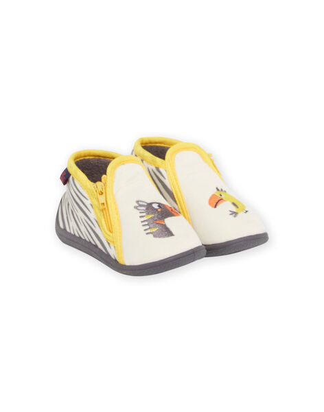 Botas gris jaspeado, gris y amarillo de rayas para bebé niño NUPANTZEBR / 22KK3822D0A943
