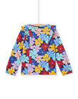 Blusa azul marino con estampado floral de colores para niña NALUTEE3 / 22S901P1TML070