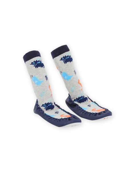 Calcetines zapatilla con estampado de dinosaurios POCHO7AOP / 22XK3642D08C201