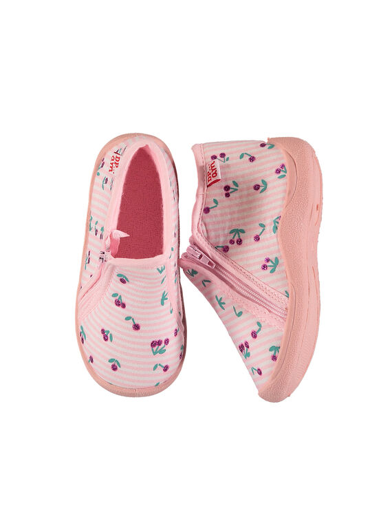 Patucos botines de punto fino para bebé niña FBFBOTCER / 19SK3731D0A030