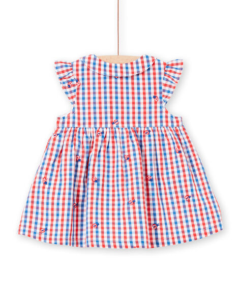 Vestido camisero de cuadros para bebé niña LICANROB3 / 21SG09M3ROB001